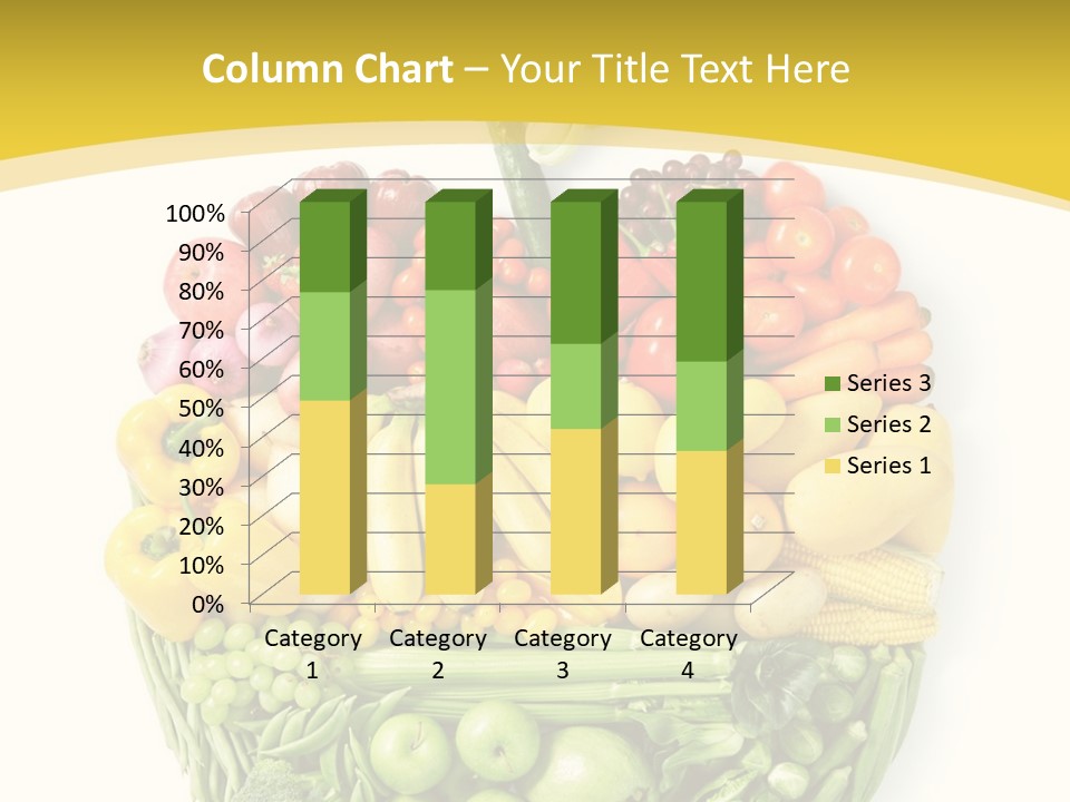 Food Lettuce Yellow PowerPoint Template