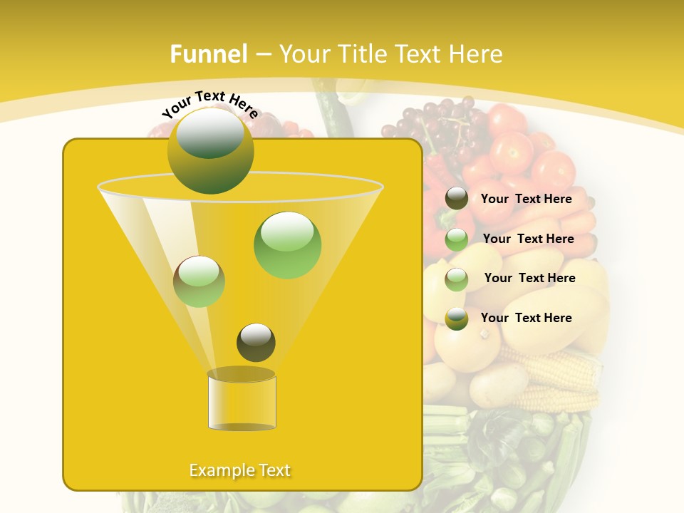Food Lettuce Yellow PowerPoint Template