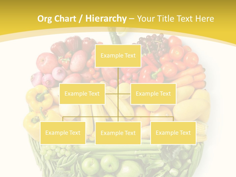 Food Lettuce Yellow PowerPoint Template