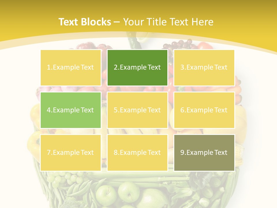 Food Lettuce Yellow PowerPoint Template