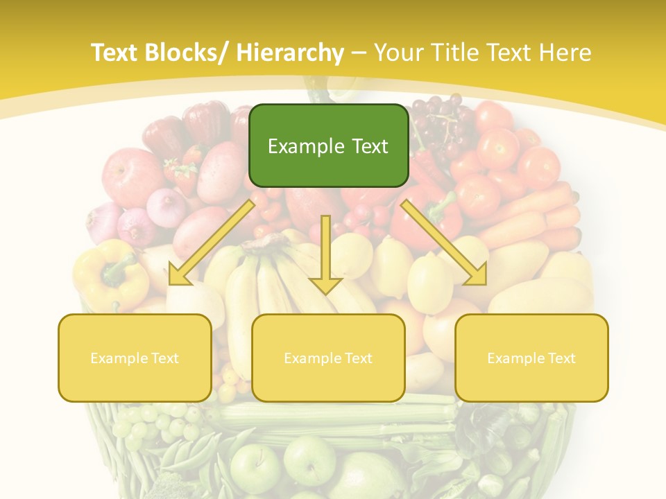 Food Lettuce Yellow PowerPoint Template