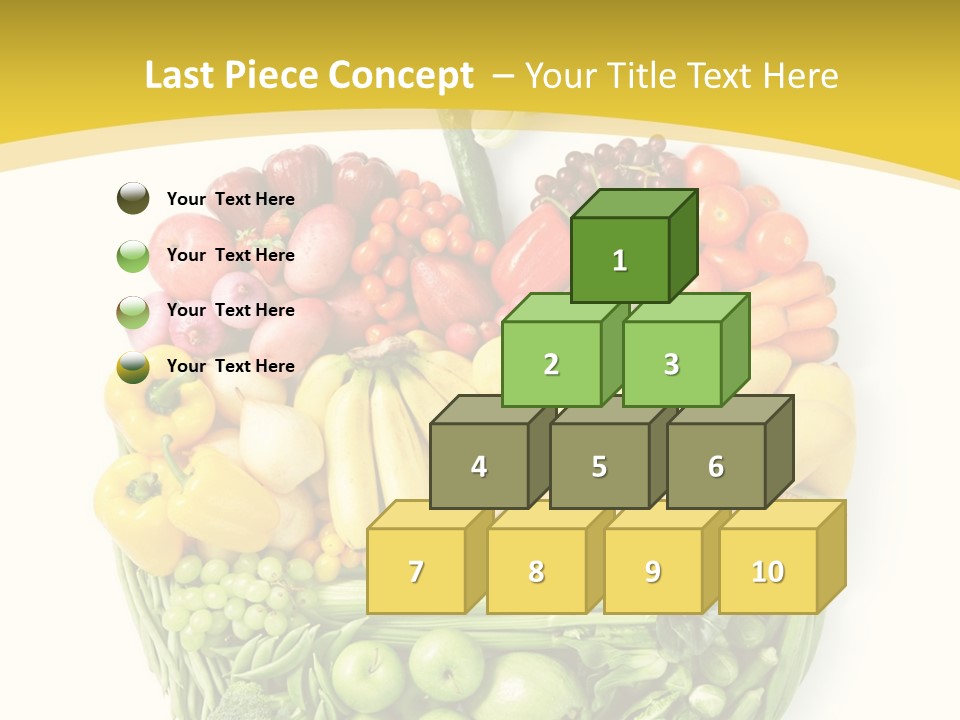 Food Lettuce Yellow PowerPoint Template