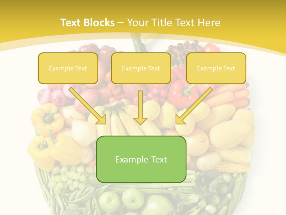 Food Lettuce Yellow PowerPoint Template