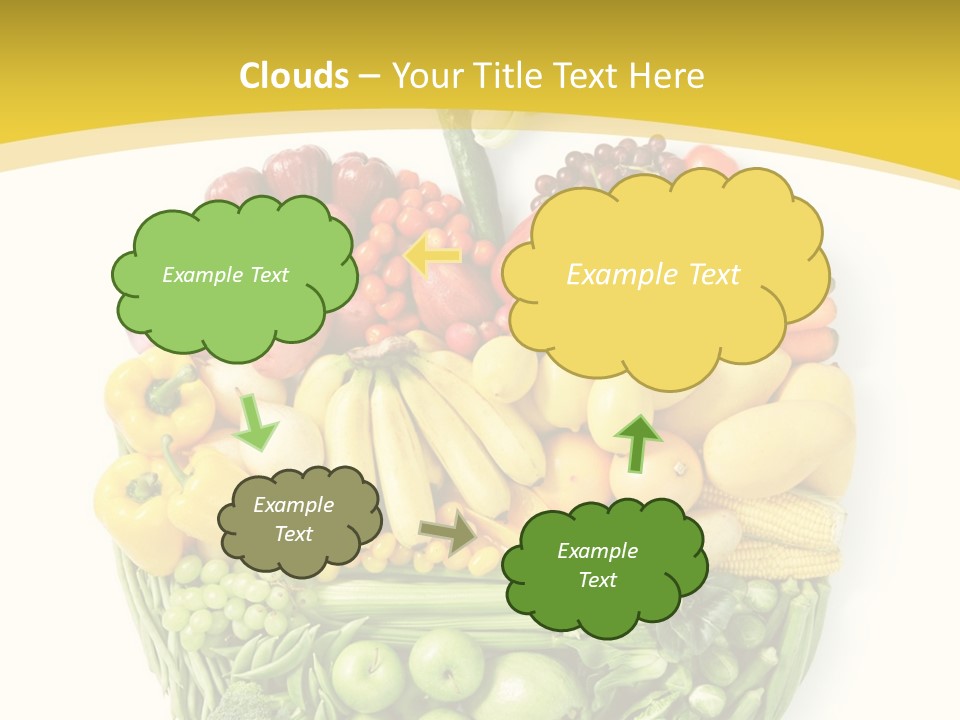 Food Lettuce Yellow PowerPoint Template