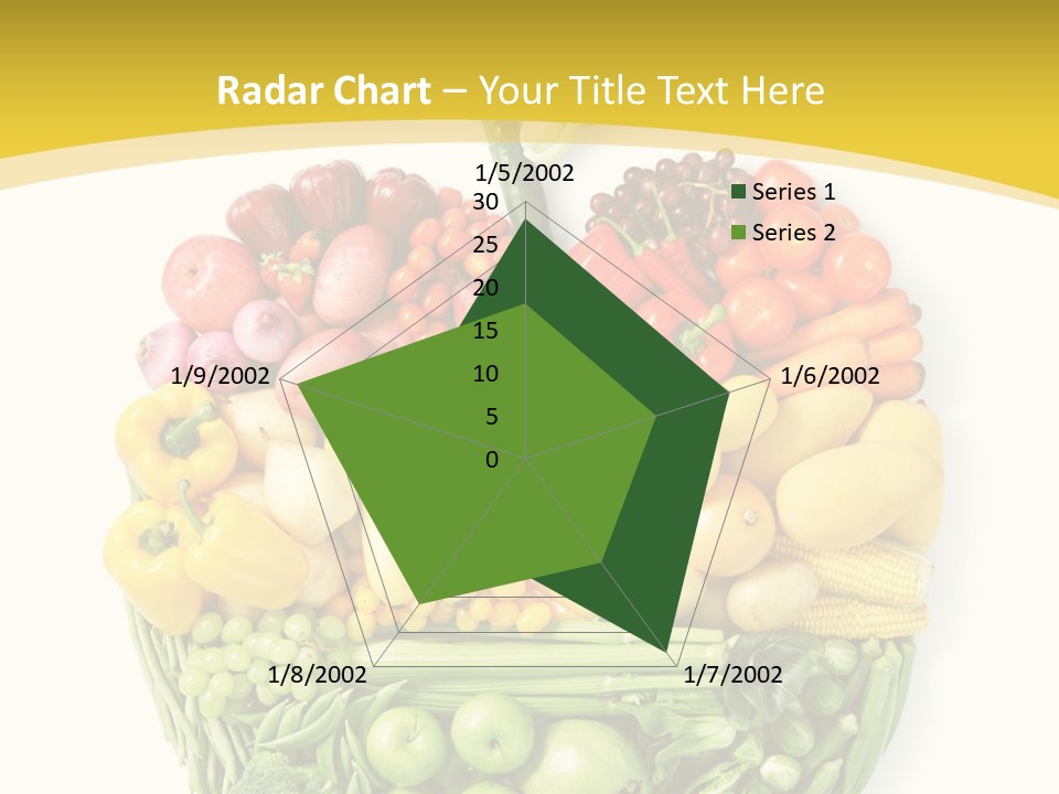 Food Lettuce Yellow PowerPoint Template