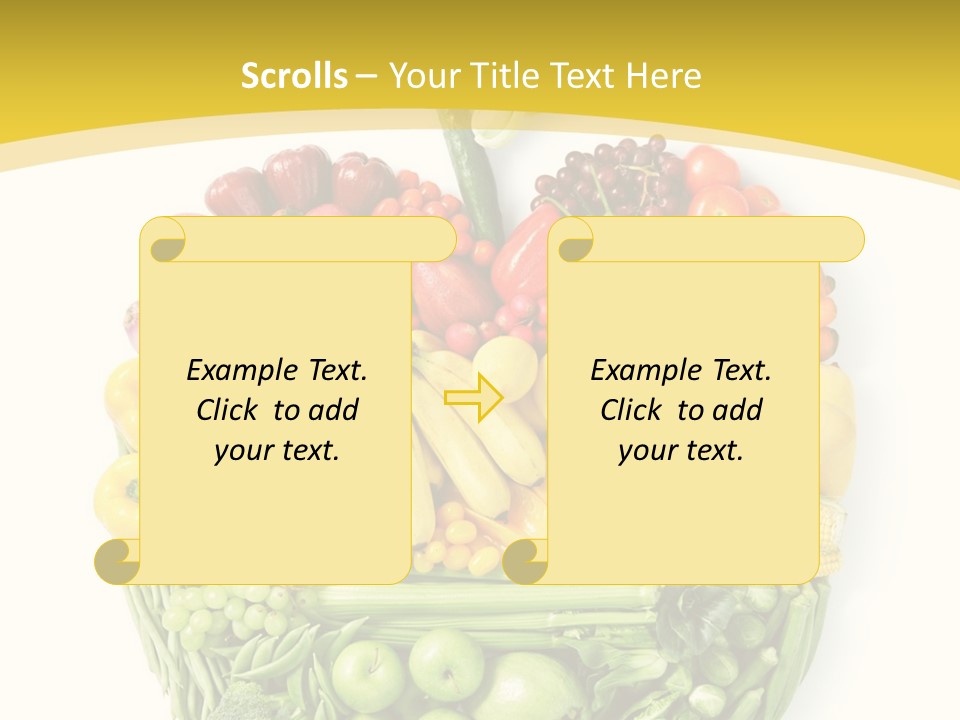 Food Lettuce Yellow PowerPoint Template