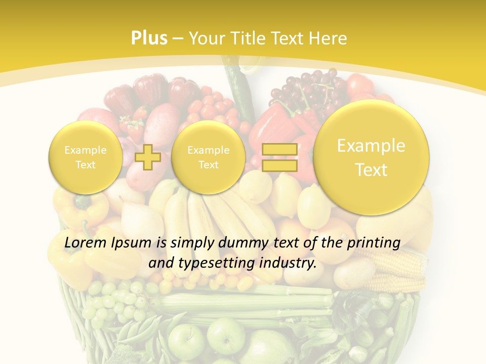 Food Lettuce Yellow PowerPoint Template
