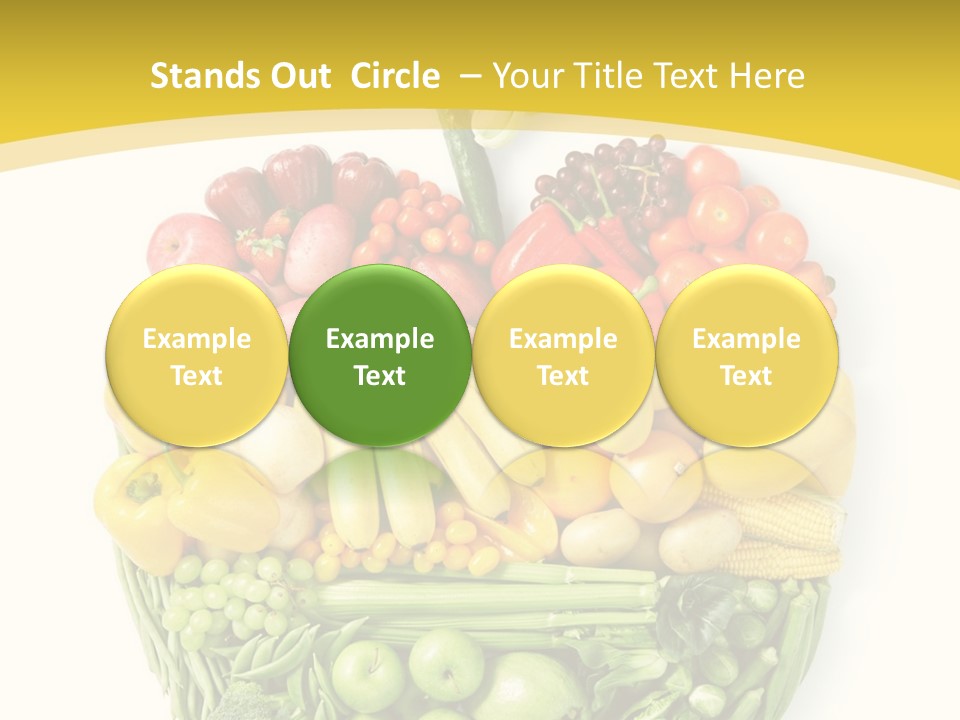 Food Lettuce Yellow PowerPoint Template