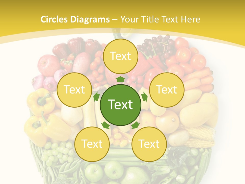 Food Lettuce Yellow PowerPoint Template