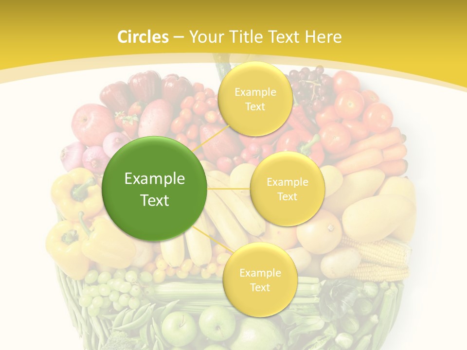 Food Lettuce Yellow PowerPoint Template