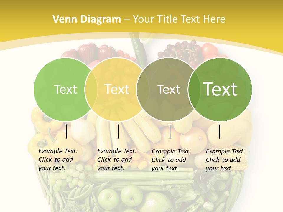 Food Lettuce Yellow PowerPoint Template