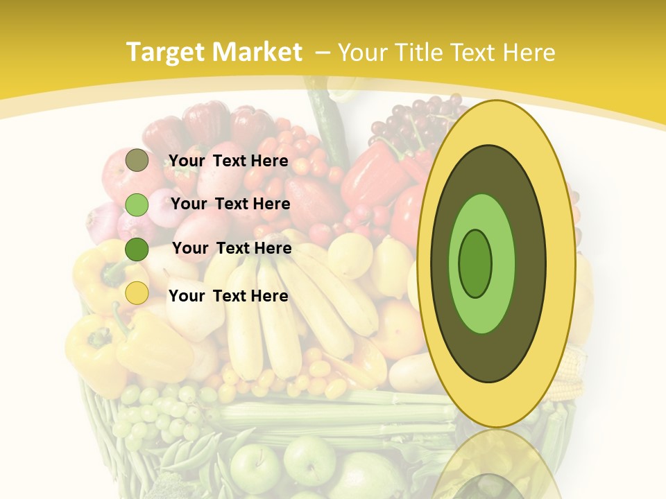 Food Lettuce Yellow PowerPoint Template