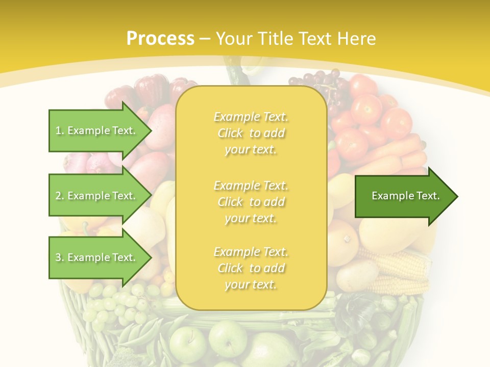 Food Lettuce Yellow PowerPoint Template