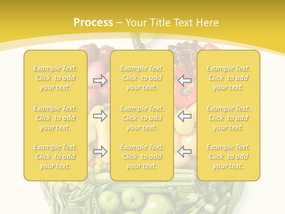 Food Lettuce Yellow PowerPoint Template
