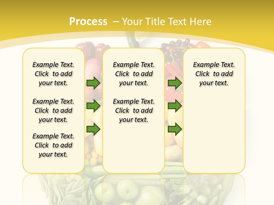 Food Lettuce Yellow PowerPoint Template