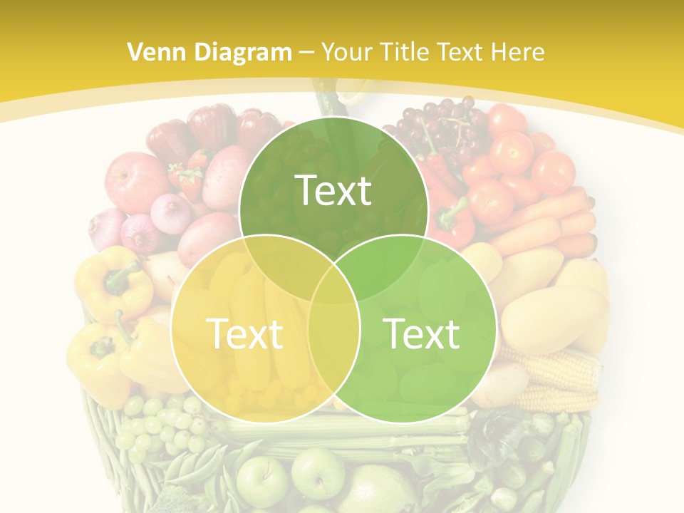 Food Lettuce Yellow PowerPoint Template