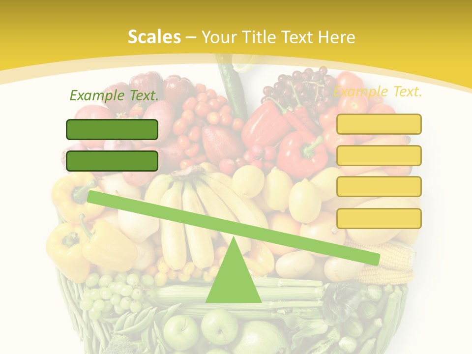Food Lettuce Yellow PowerPoint Template