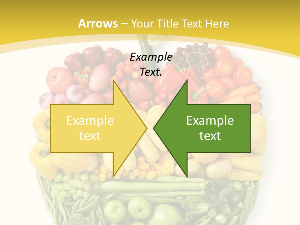 Food Lettuce Yellow PowerPoint Template
