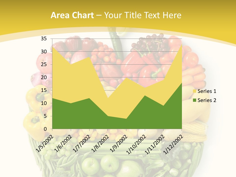Food Lettuce Yellow PowerPoint Template