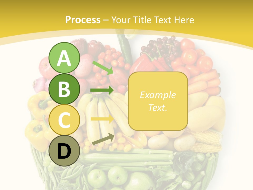 Food Lettuce Yellow PowerPoint Template