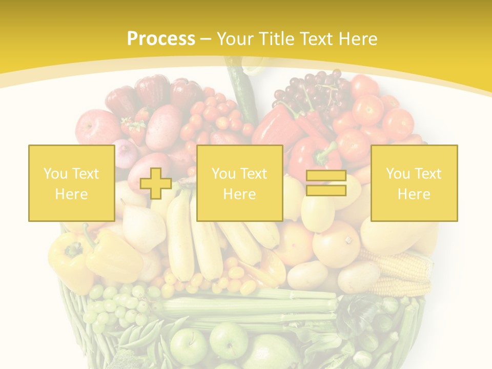 Food Lettuce Yellow PowerPoint Template
