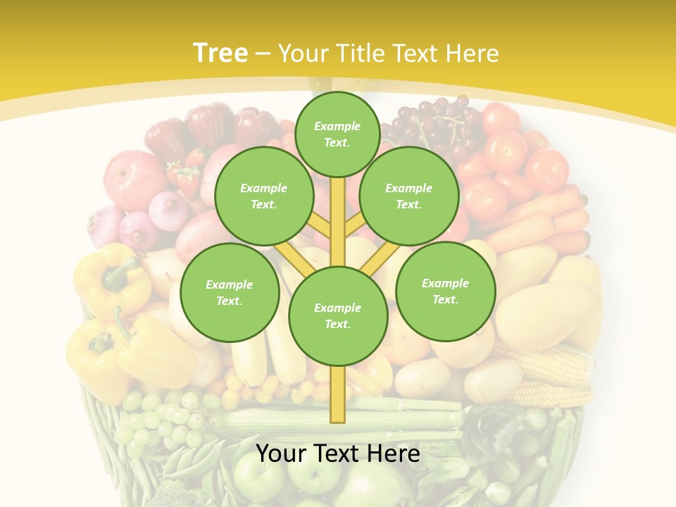 Food Lettuce Yellow PowerPoint Template
