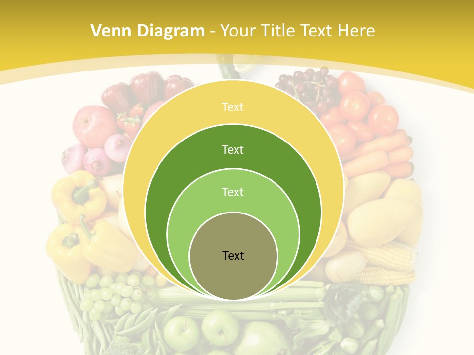 Food Lettuce Yellow PowerPoint Template