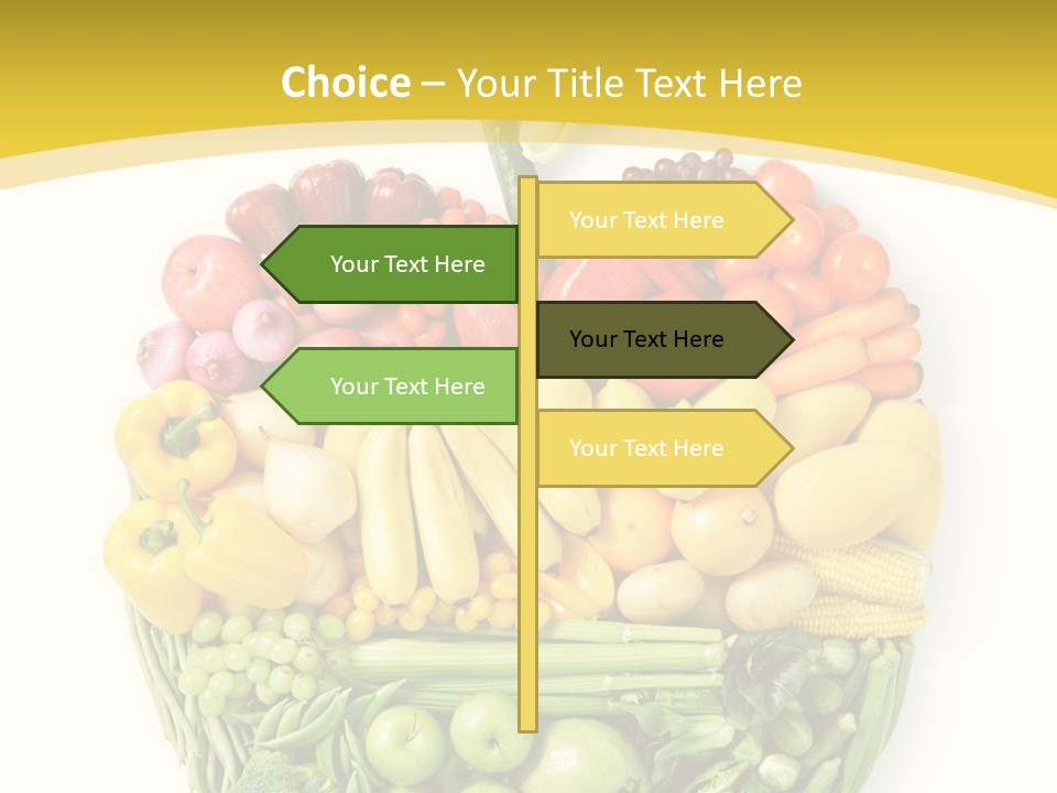 Food Lettuce Yellow PowerPoint Template