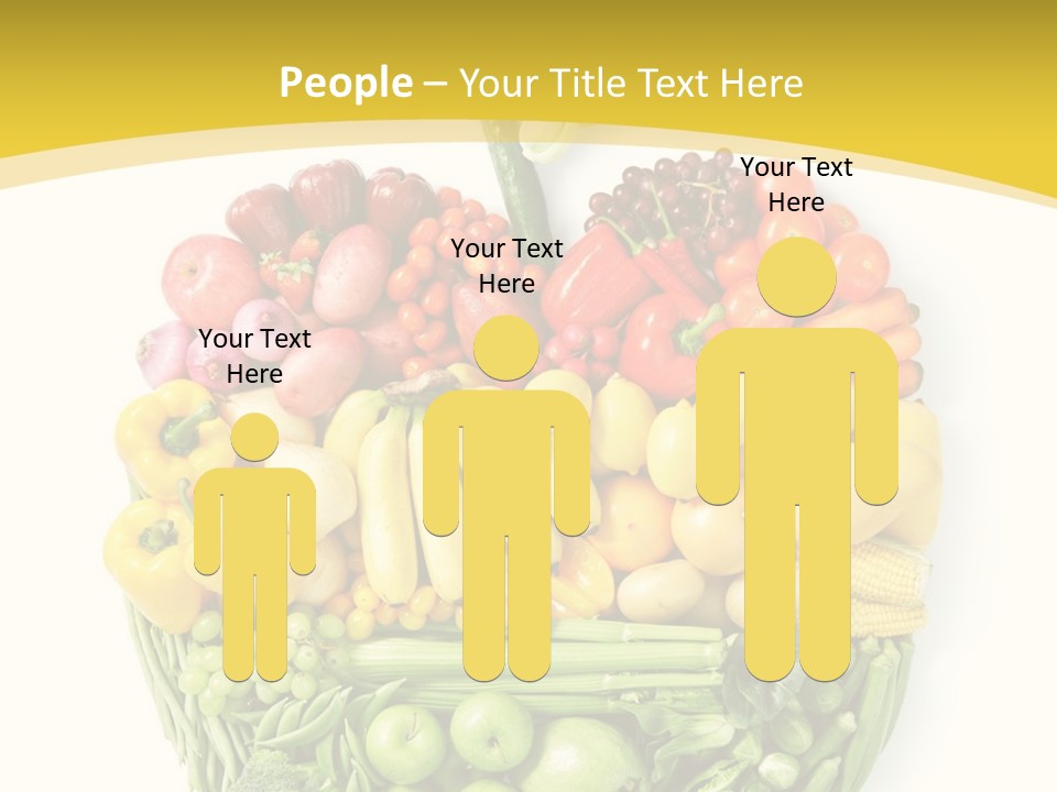 Food Lettuce Yellow PowerPoint Template