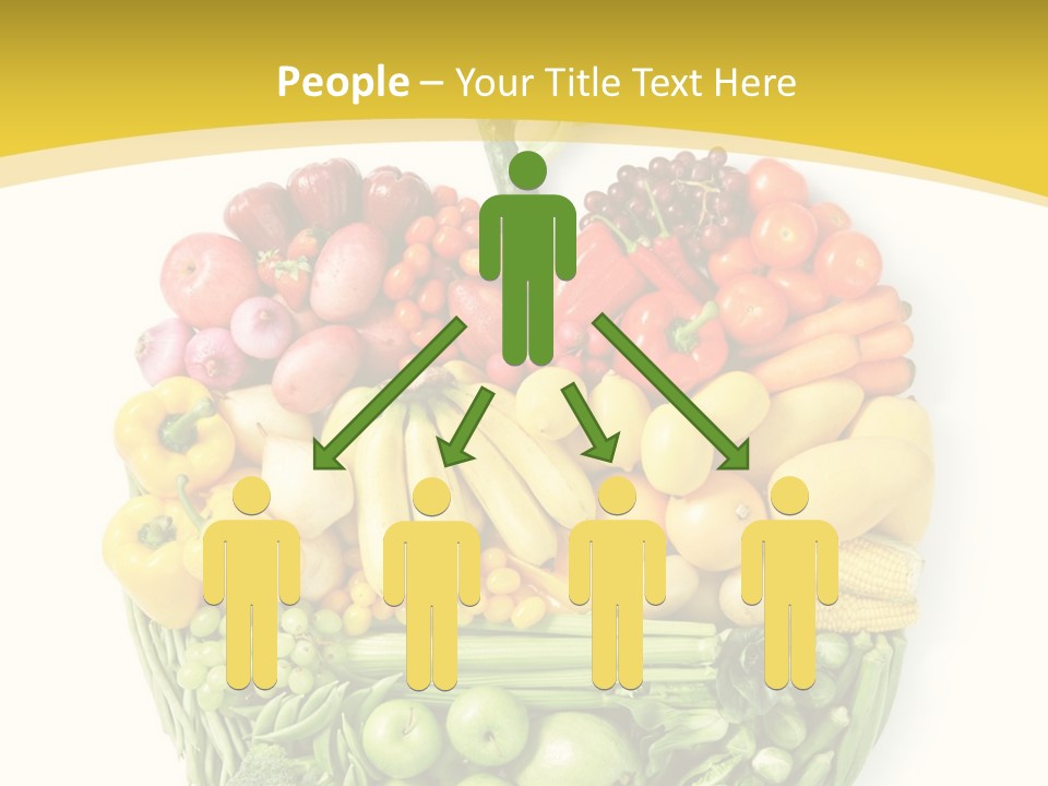 Food Lettuce Yellow PowerPoint Template