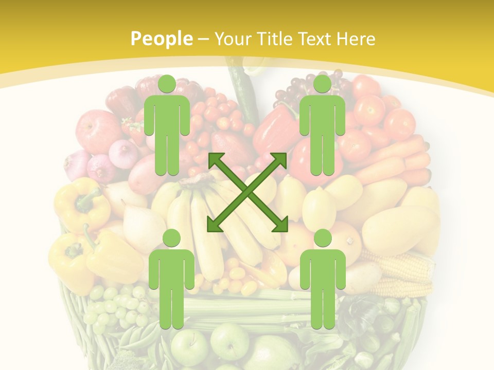 Food Lettuce Yellow PowerPoint Template