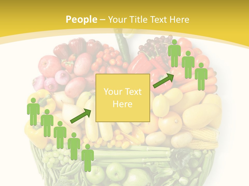 Food Lettuce Yellow PowerPoint Template