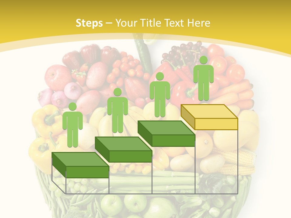 Food Lettuce Yellow PowerPoint Template