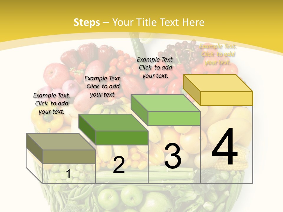Food Lettuce Yellow PowerPoint Template