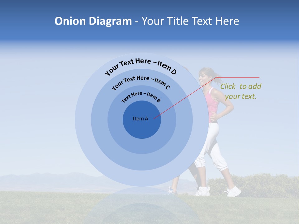 Two Women Jogging In The Park Powerpoint Template PowerPoint Template