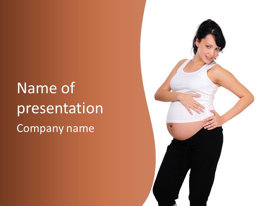 People Care Pregnant PowerPoint Template