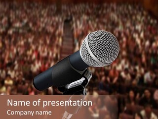 White Screen Hall PowerPoint Template
