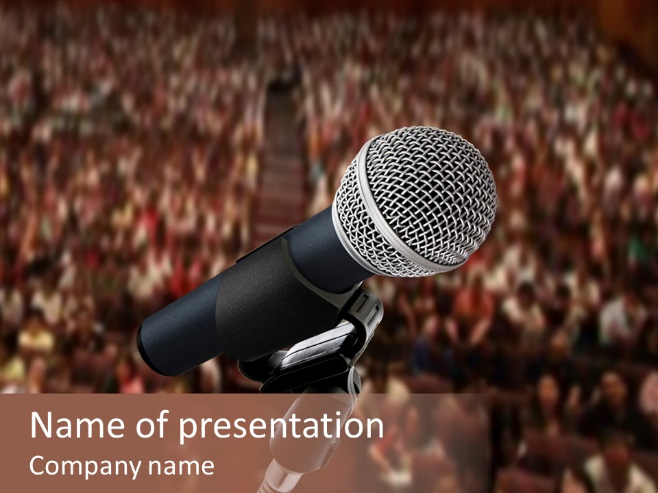 White Screen Hall PowerPoint Template