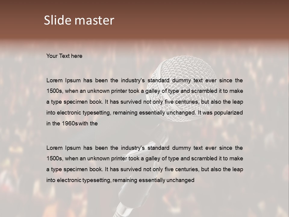 White Screen Hall PowerPoint Template