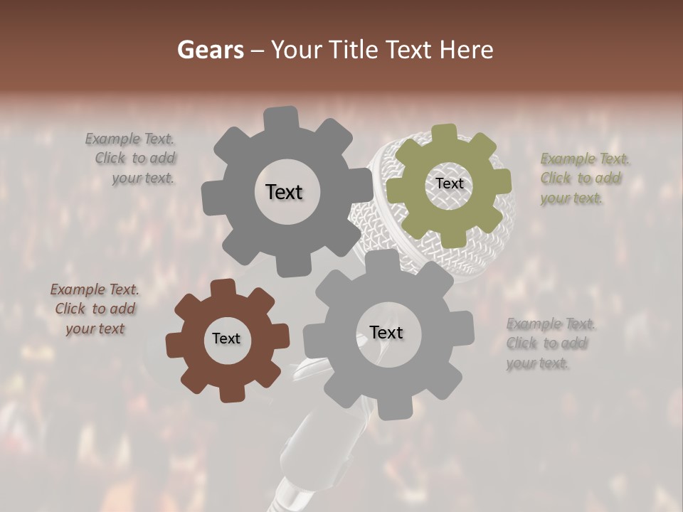 White Screen Hall PowerPoint Template