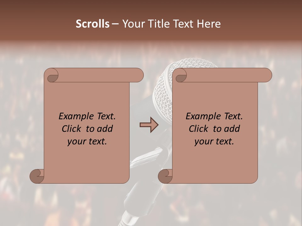White Screen Hall PowerPoint Template
