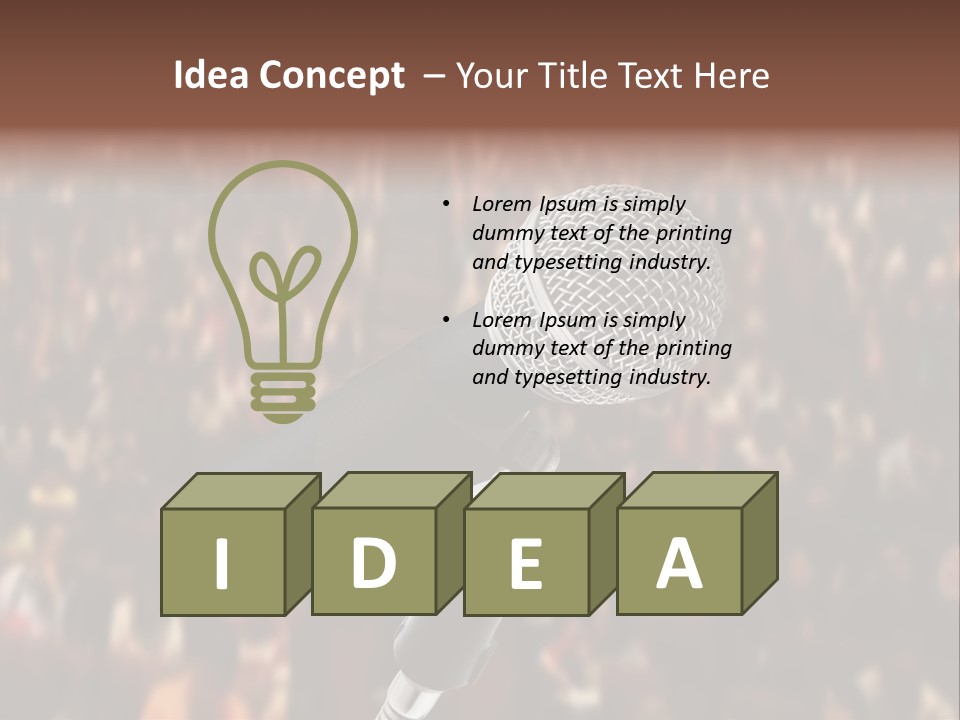 White Screen Hall PowerPoint Template