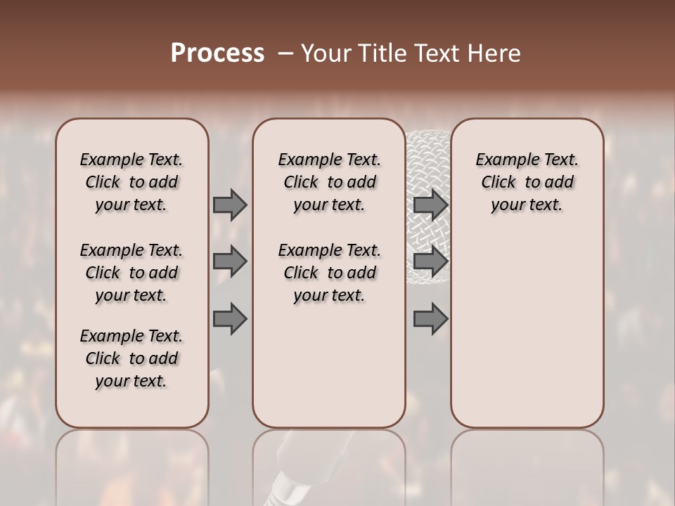 White Screen Hall PowerPoint Template