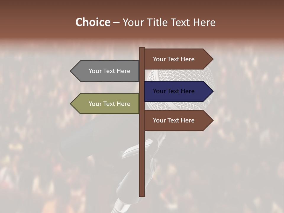 White Screen Hall PowerPoint Template