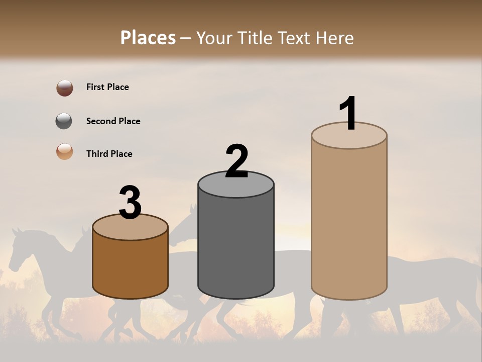 Silver Sand Mane PowerPoint Template