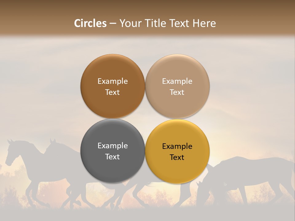 Silver Sand Mane PowerPoint Template