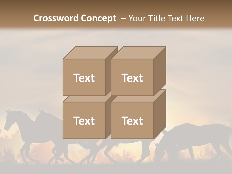 Silver Sand Mane PowerPoint Template