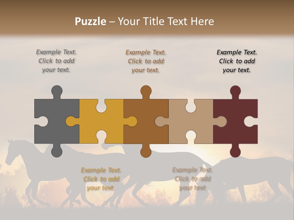 Silver Sand Mane PowerPoint Template