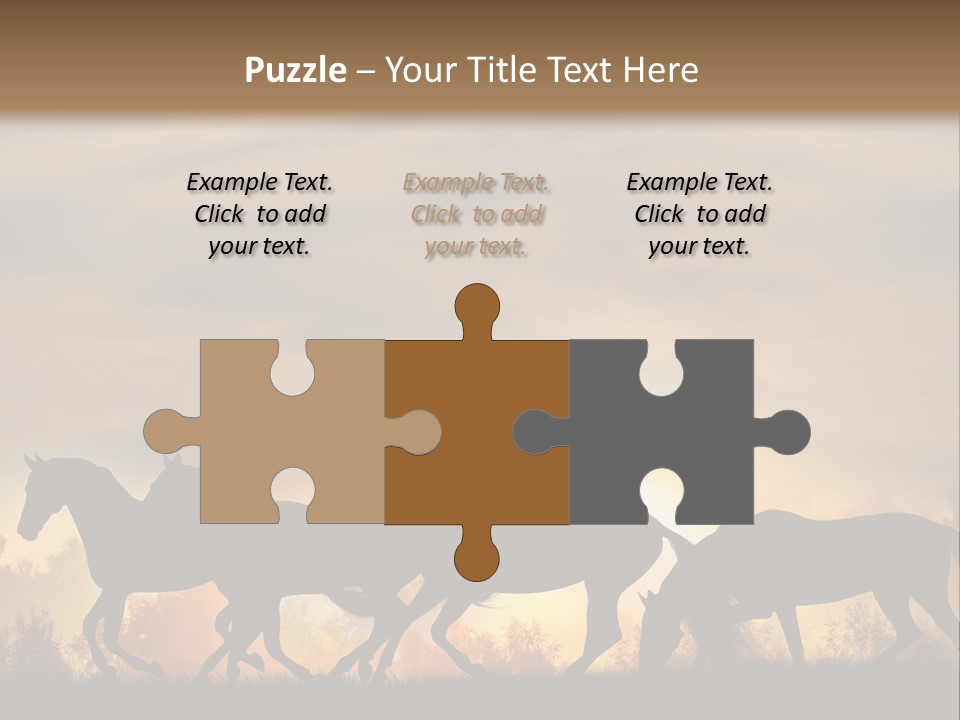 Silver Sand Mane PowerPoint Template