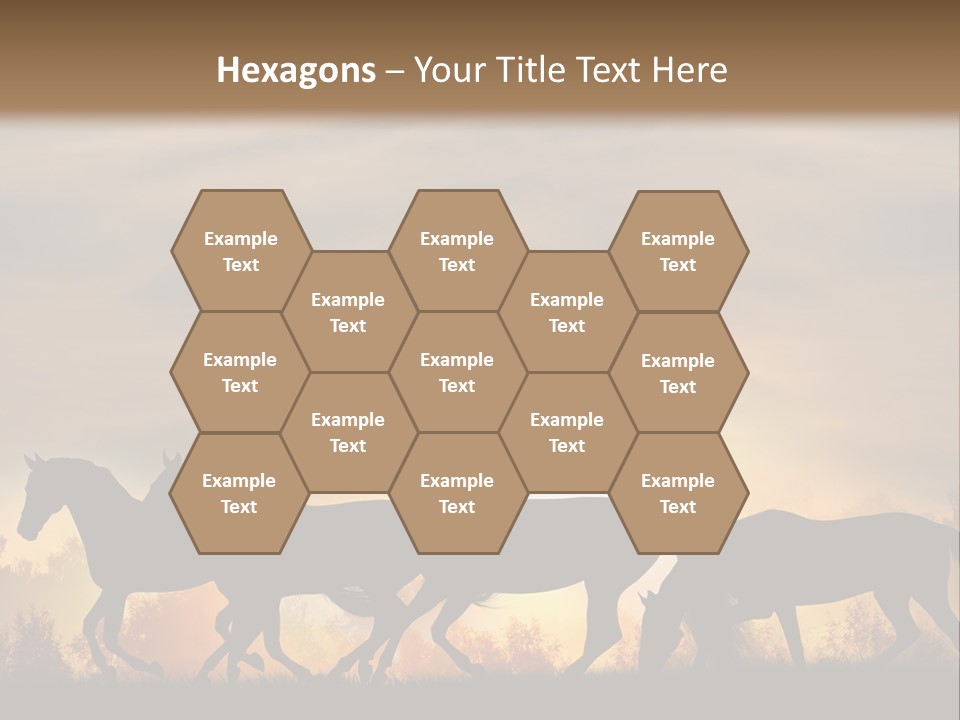 Silver Sand Mane PowerPoint Template